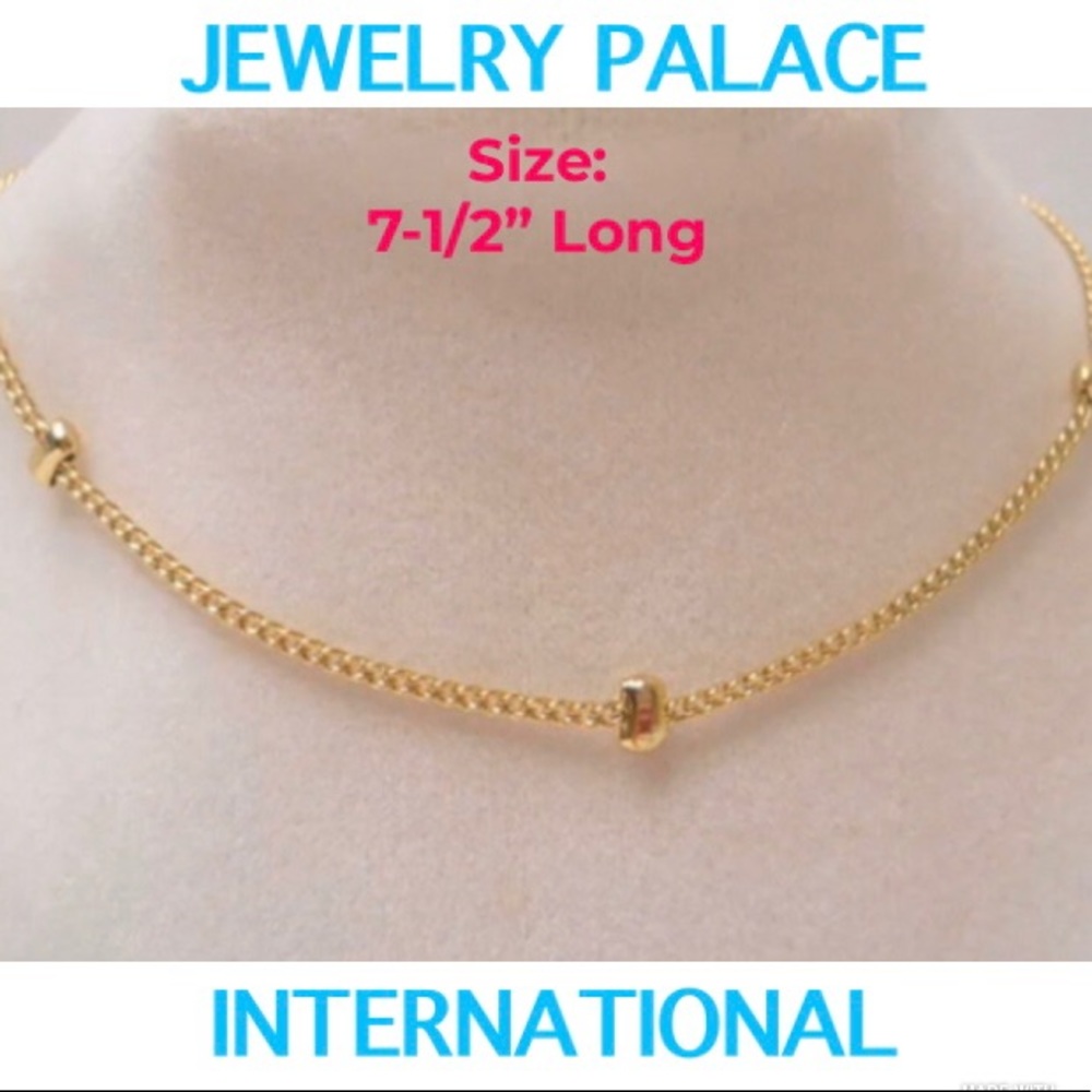 🆕14K Gold Filled Fancy Ball Point Adjustable Bracelet